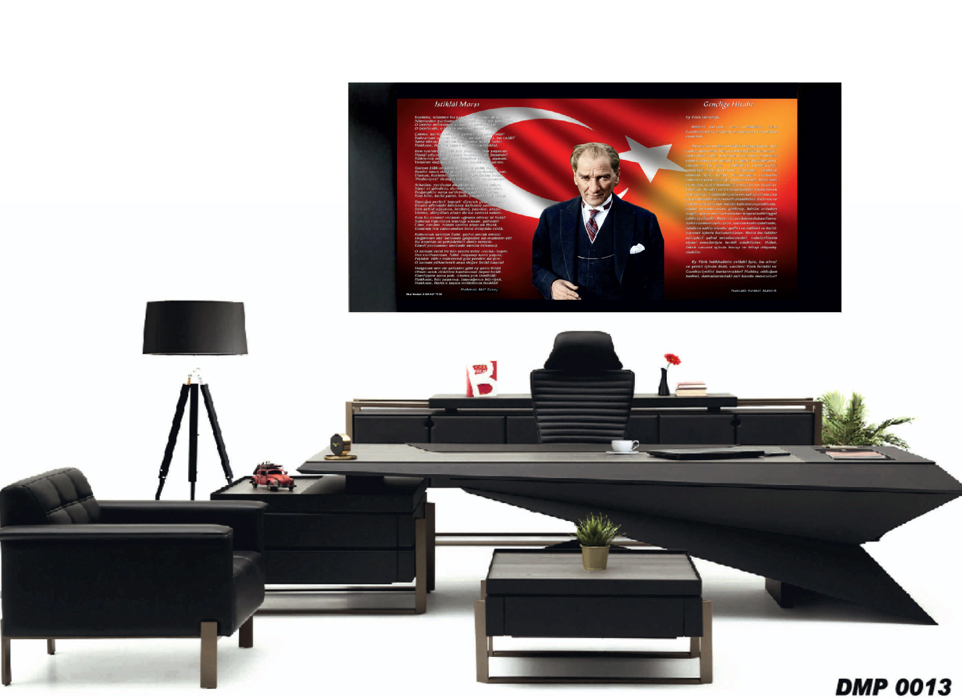 Atatürk Deri Makam Panosu #11 – DMP11 – Atatürk Deri Makam Panosu