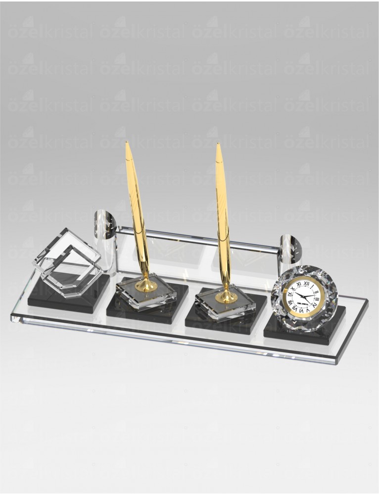 Kristal Masa İsimliği – KMI-001 – Plaket - Masa İsimlikleri