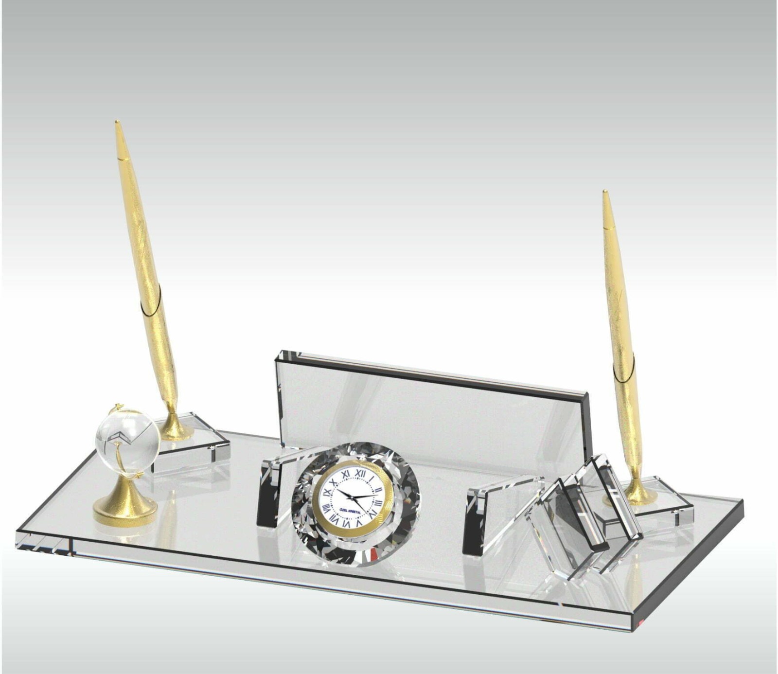 Kristal Masa İsimliği – KMI-012 – Plaket - Masa İsimlikleri