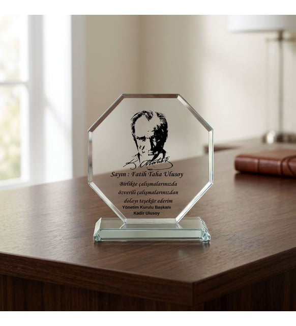 Kristal Plaketler – KRP-002 – Plaket - Masa İsimlikleri